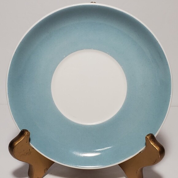 Susie Cooper Demitasse (Small) Cup and Saucer Blue Floral Vintage - Picture 6 of 8